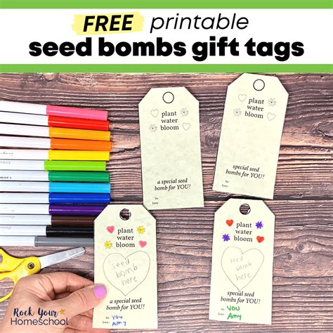 Printable Seed Bomb Labels